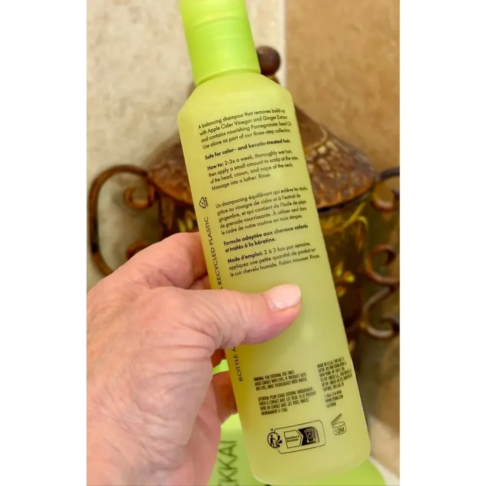FEKKAI -NWT 3-Piece Apple Cider Detox Hair Care Products/Shampoo,  Rinse & Scrub